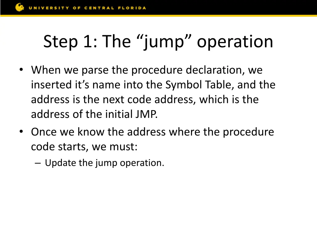 step 1 the jump operation 4
