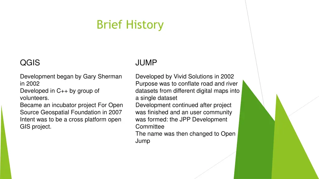 brief history