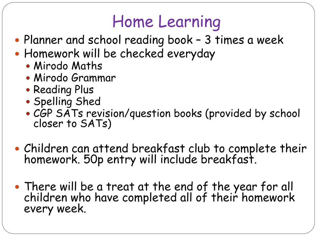 home learning