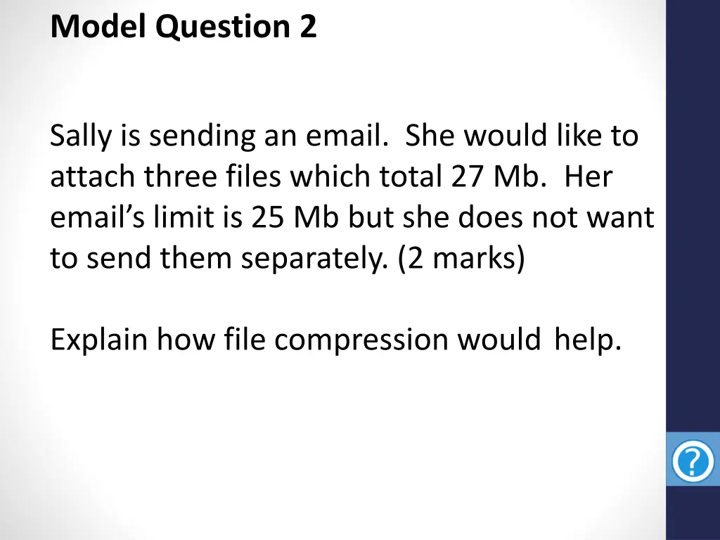 model question 2
