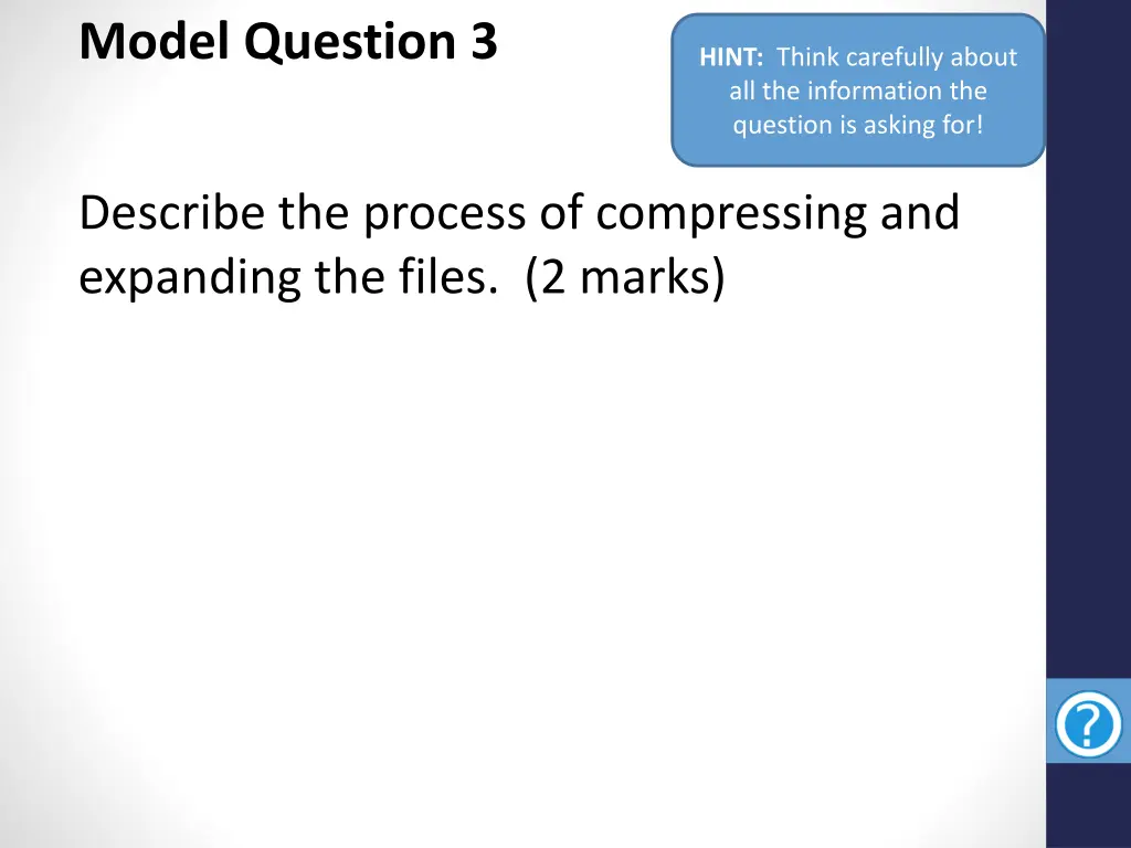 model question 3