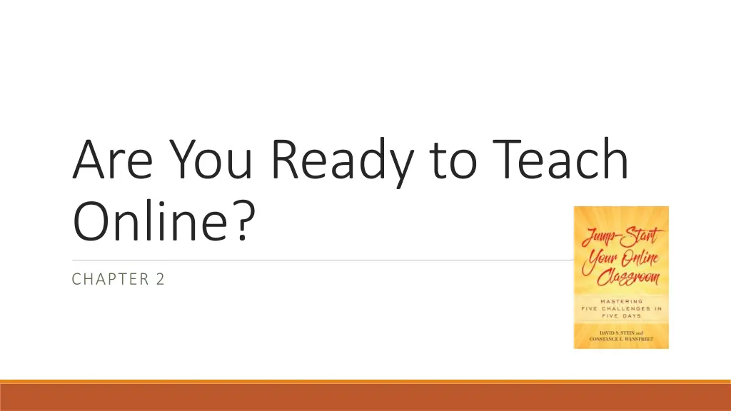 are you ready to teach online