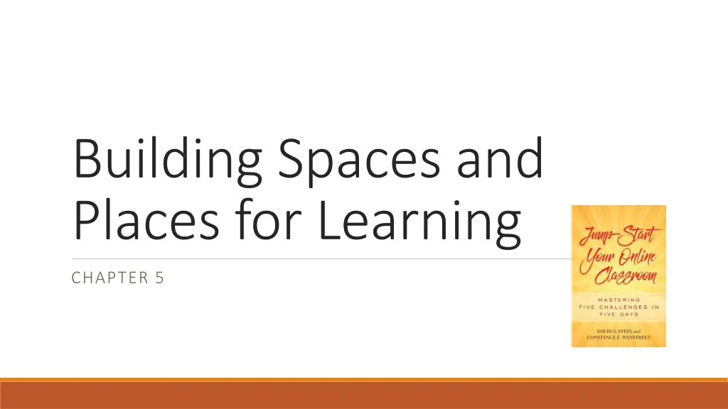 building spaces and places for learning