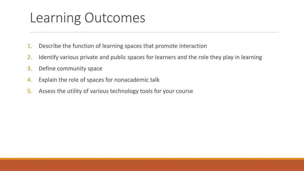 learning outcomes 4