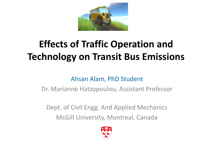 effects of traffic operation and technology