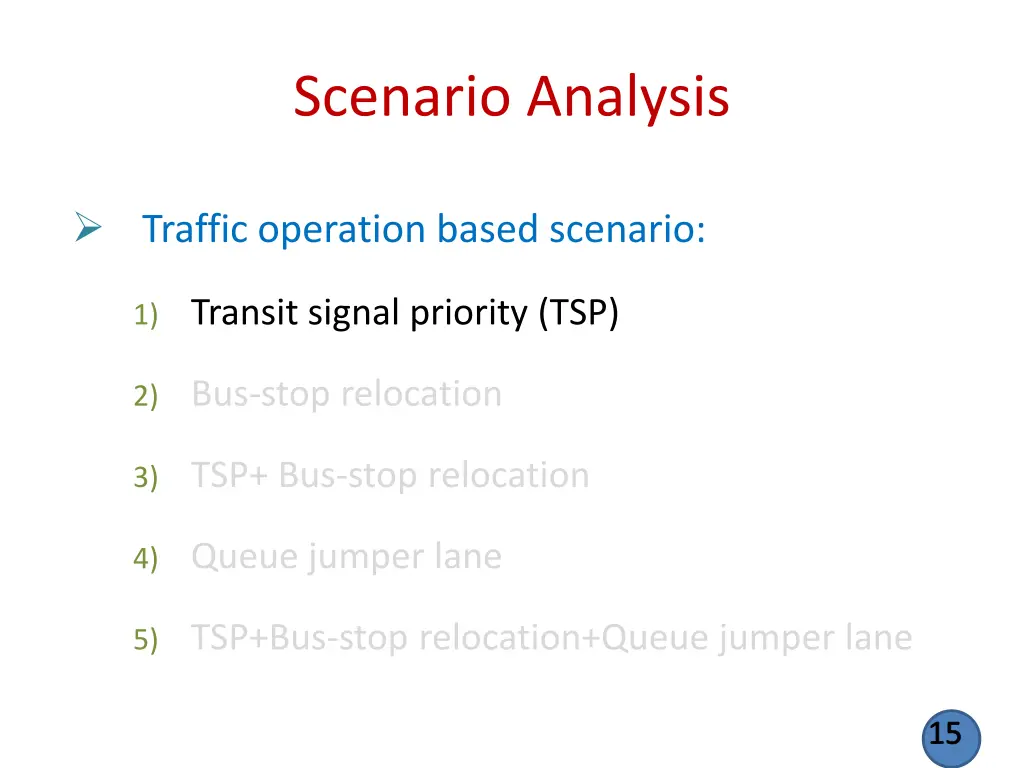 scenario analysis