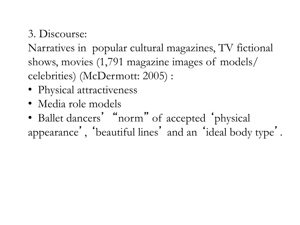 3 discourse narratives in popular cultural