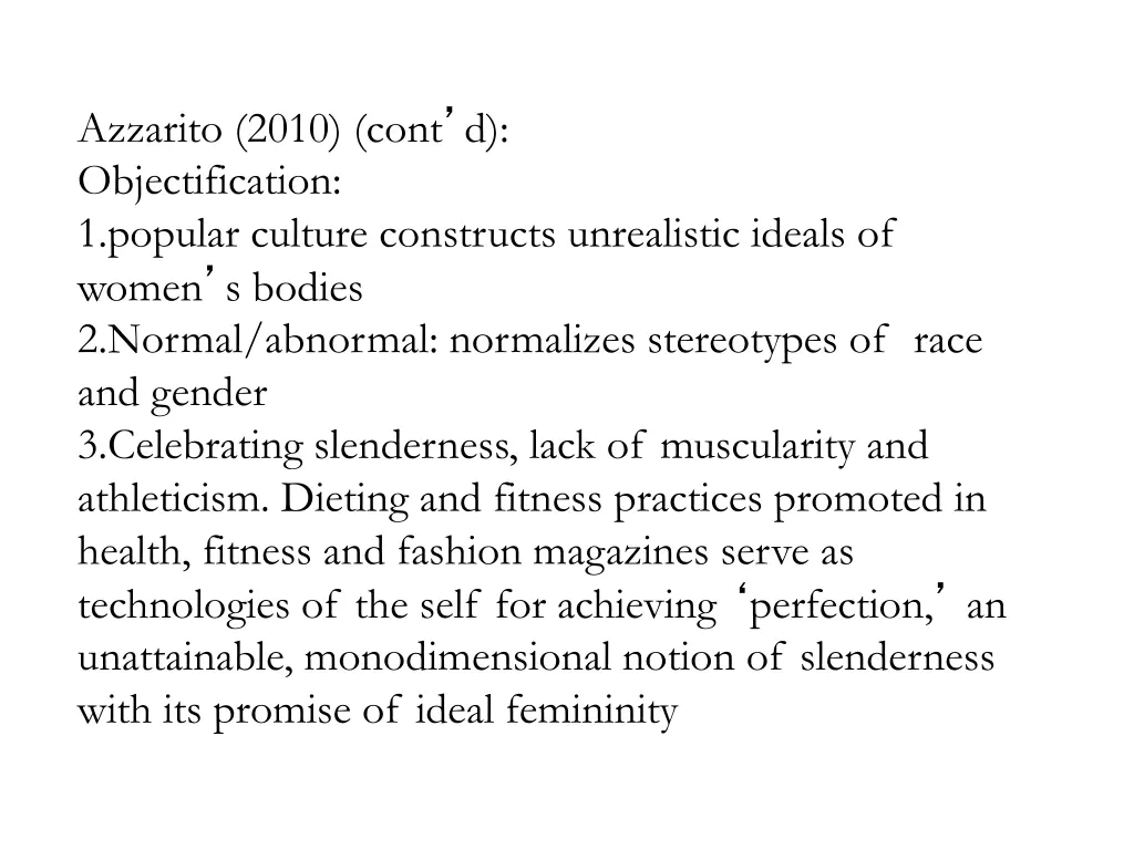 azzarito 2010 cont d objectification 1 popular