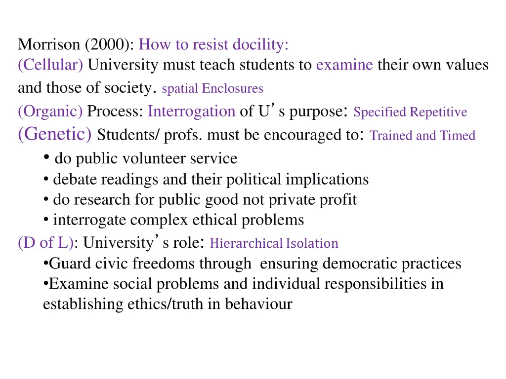 morrison 2000 how to resist docility cellular