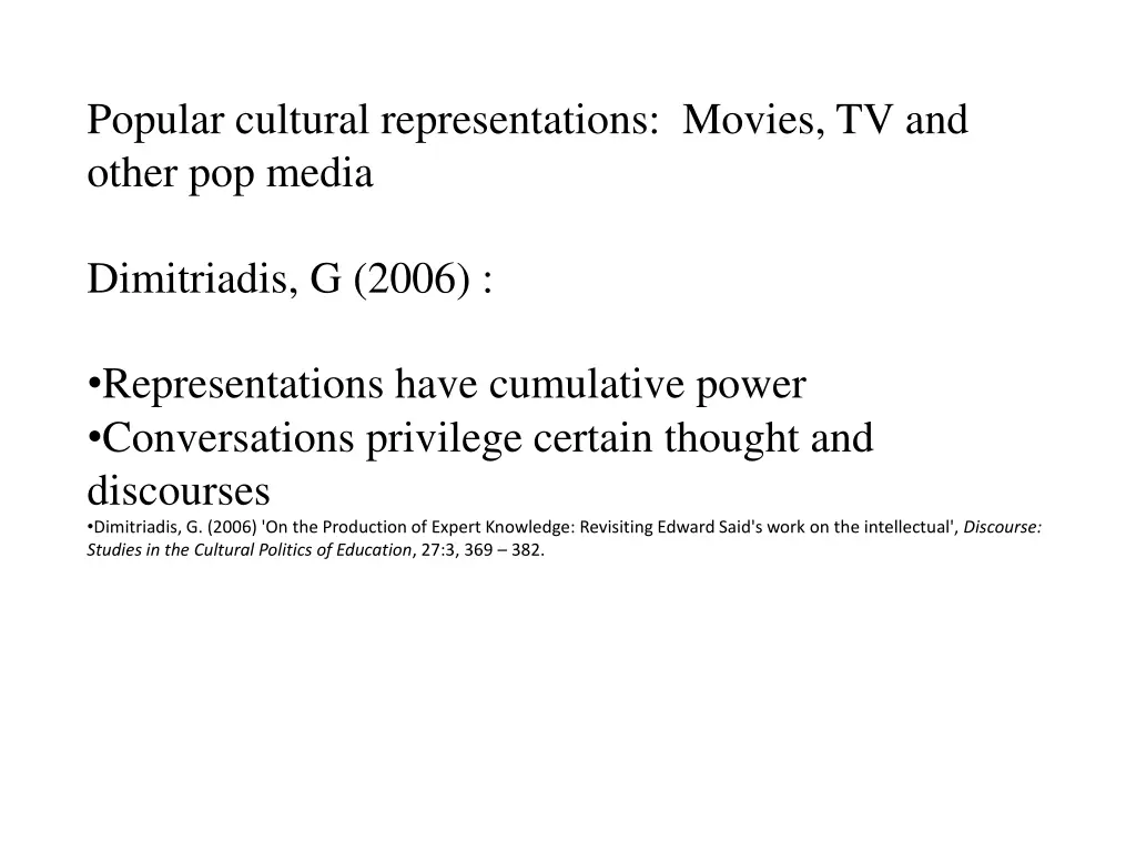 popular cultural representations movies