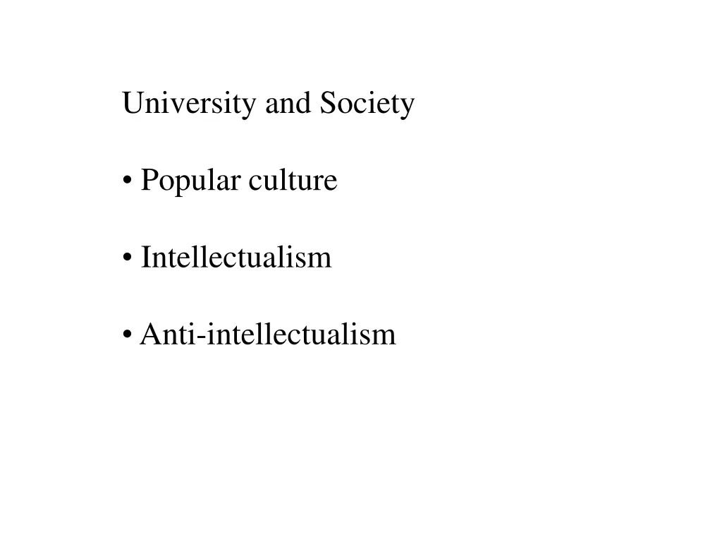 university and society