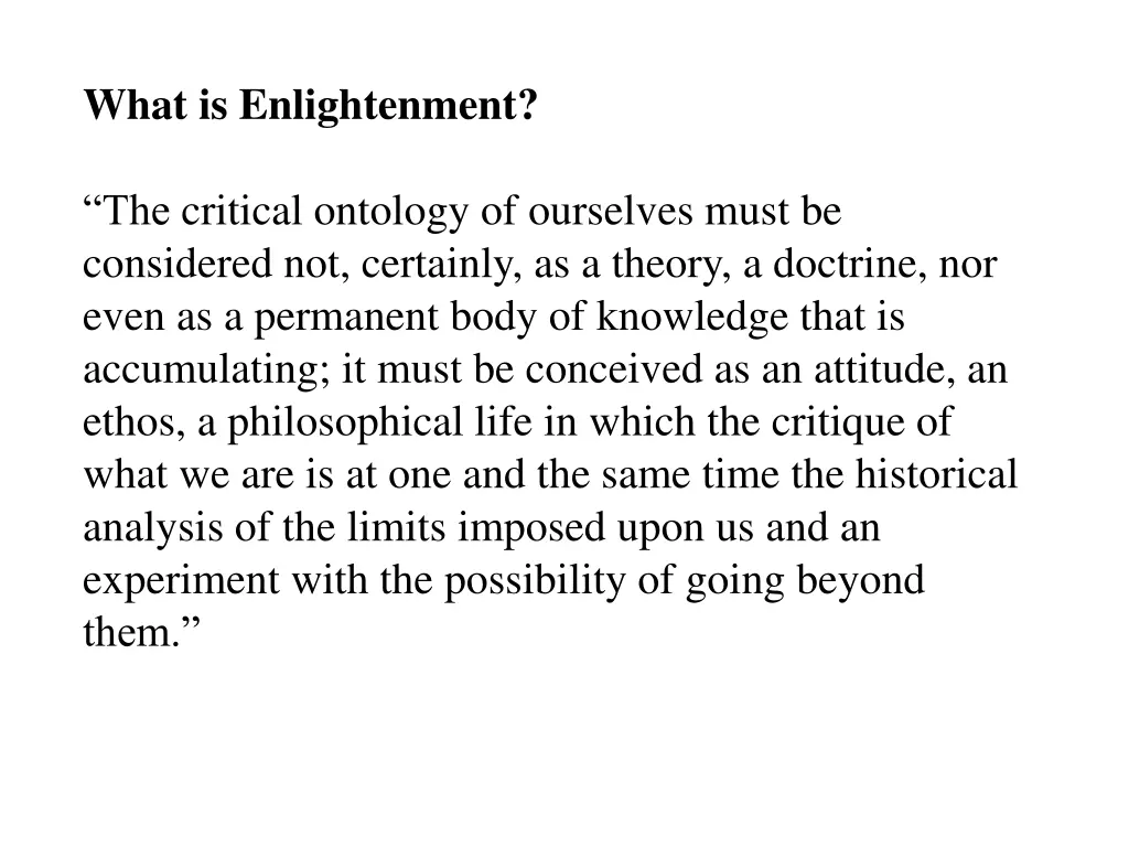what is enlightenment