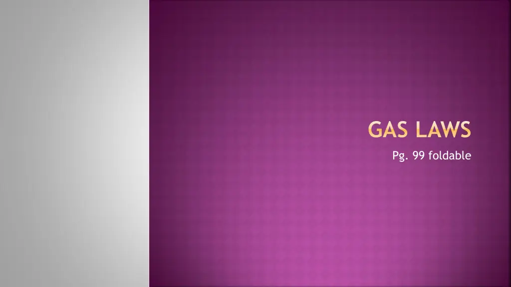 gas laws