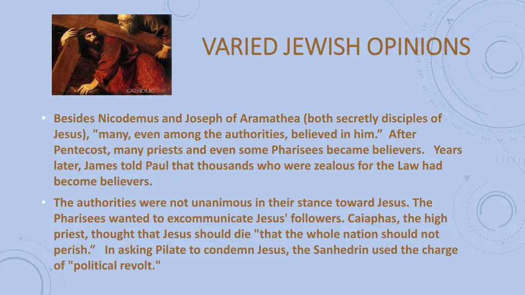 varied jewish opinions varied jewish opinions