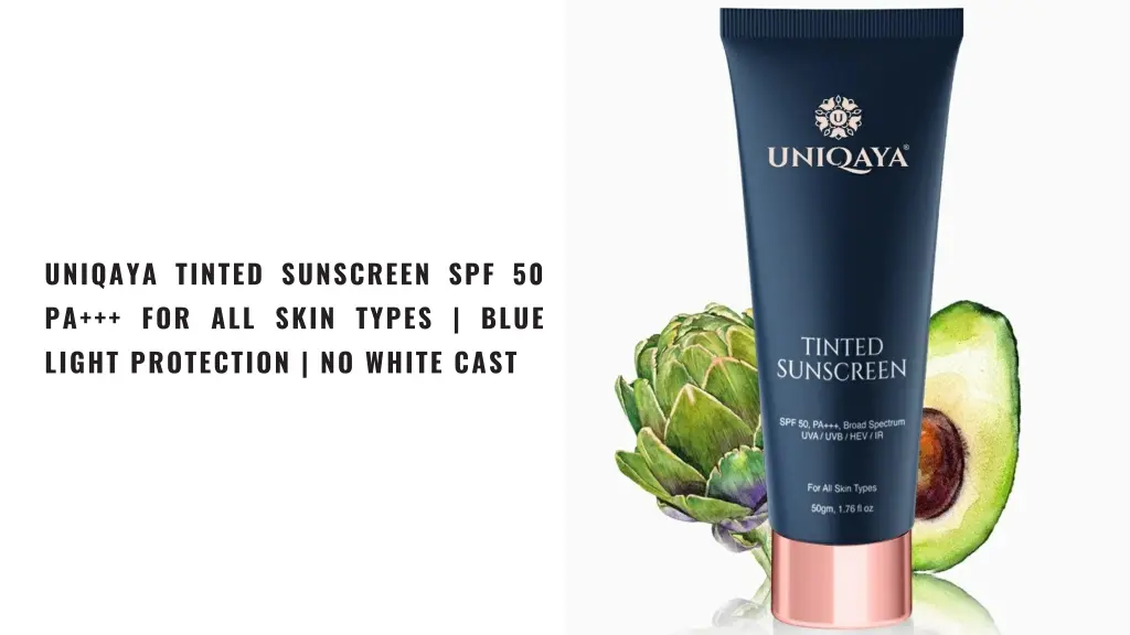 uniqaya tinted sunscreen spf 50 pa for all skin