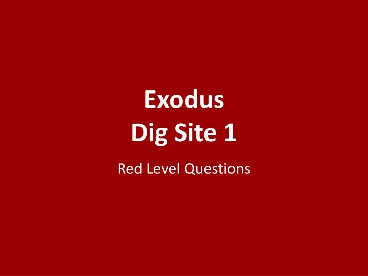exodus dig site 1