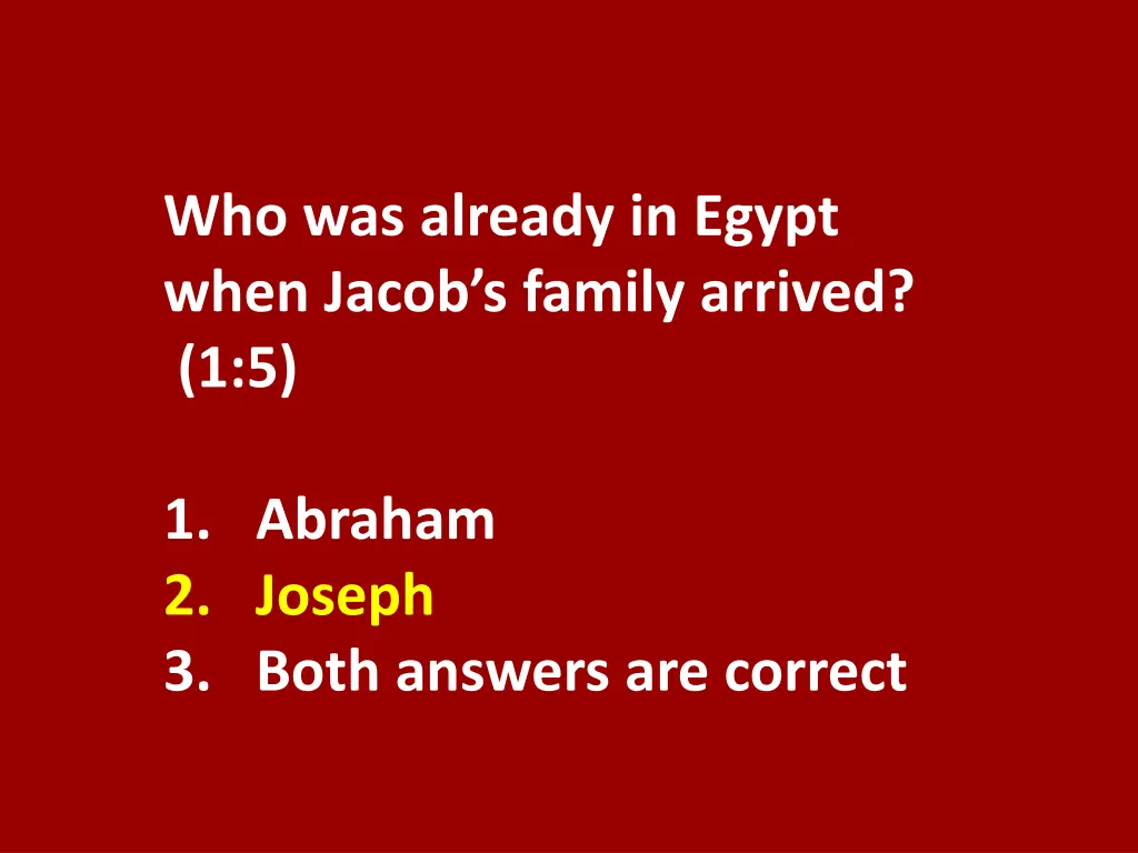 who was already in egypt when jacob s family 1