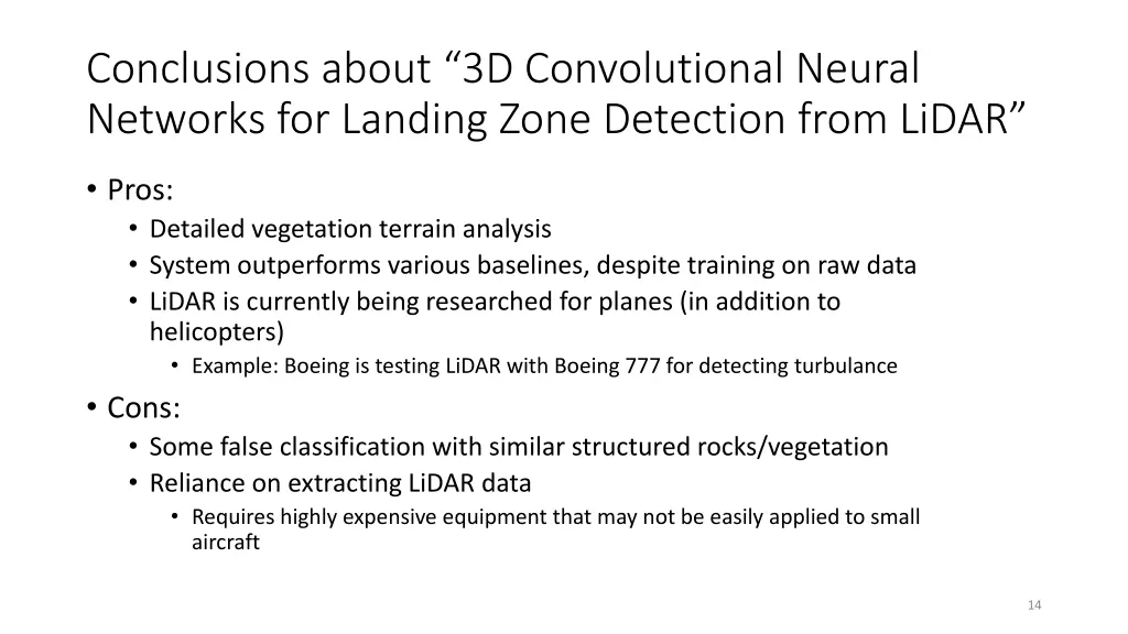 conclusions about 3d convolutional neural