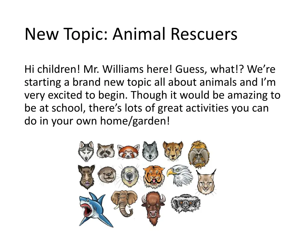 new topic animal rescuers