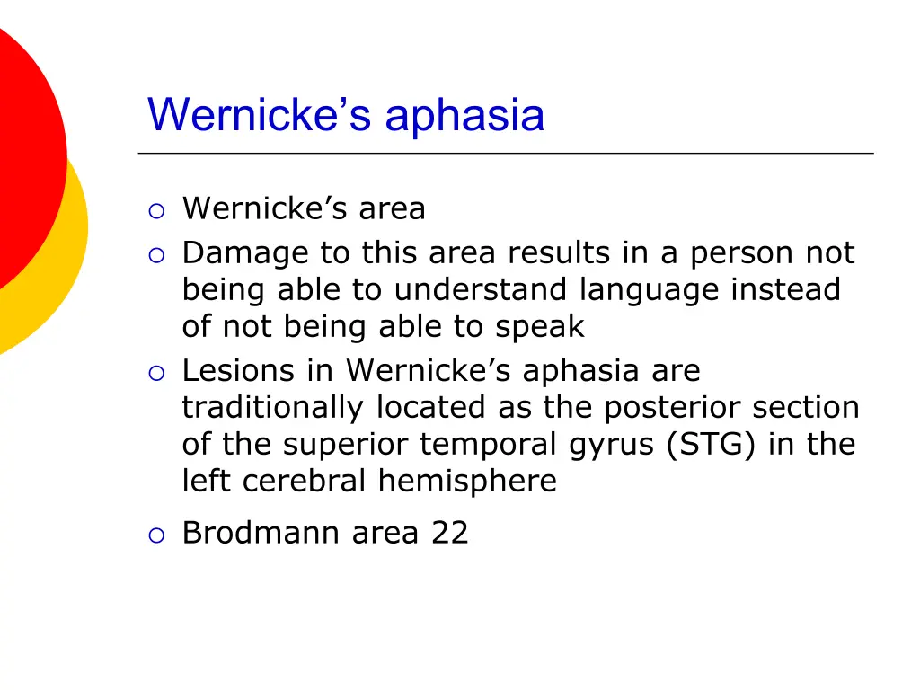 wernicke s aphasia