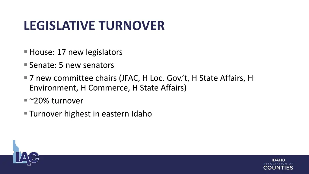 legislative turnover