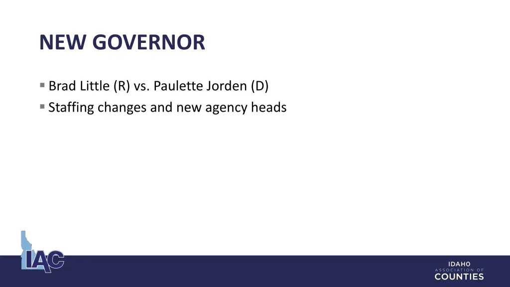 new governor