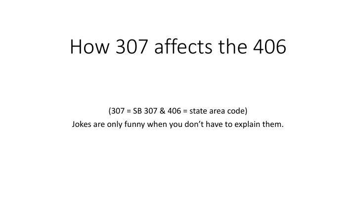 how 307 affects the 406