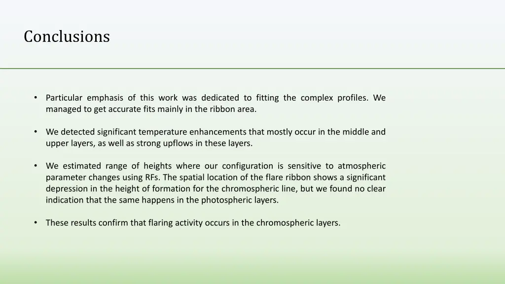conclusions