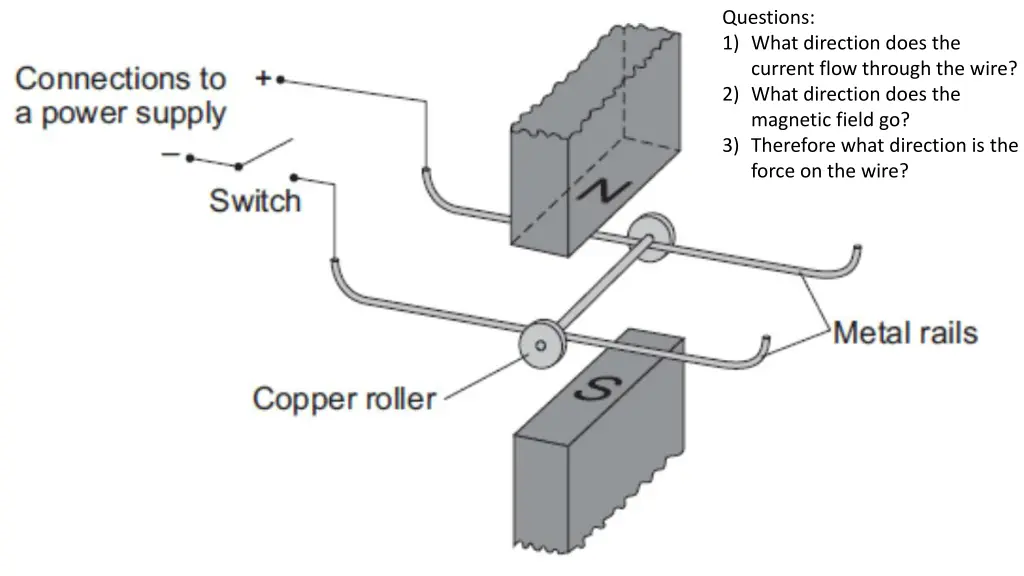 questions 1 what direction does the current flow 1