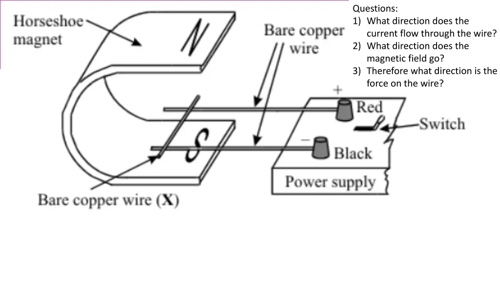 questions 1 what direction does the current flow 2