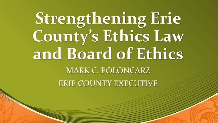strengthening erie county s ethics law and board