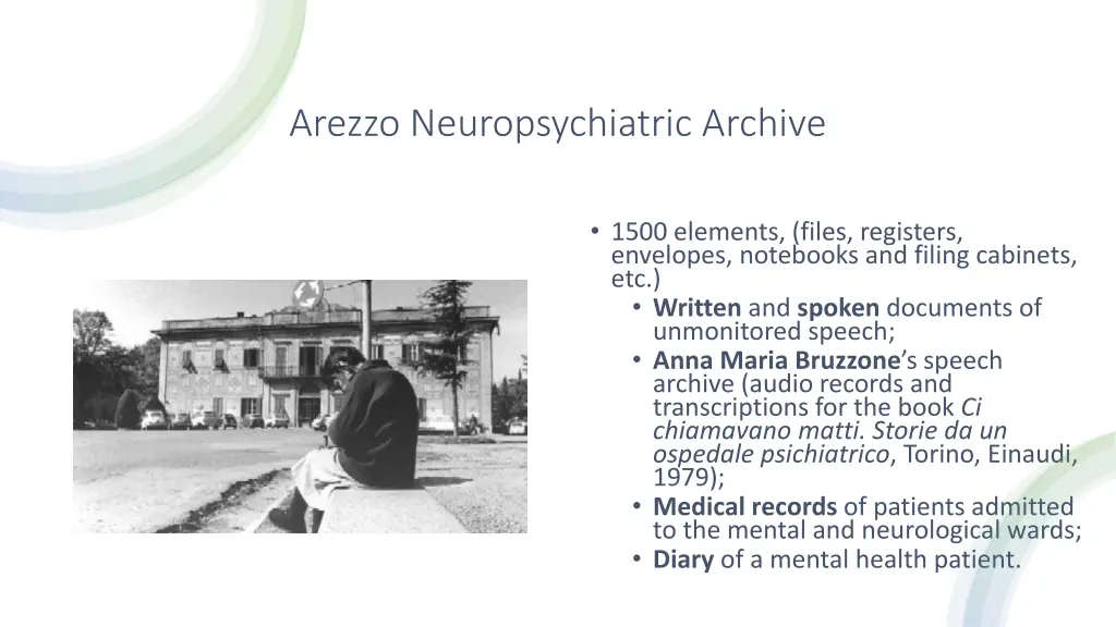 arezzo neuropsychiatric archive
