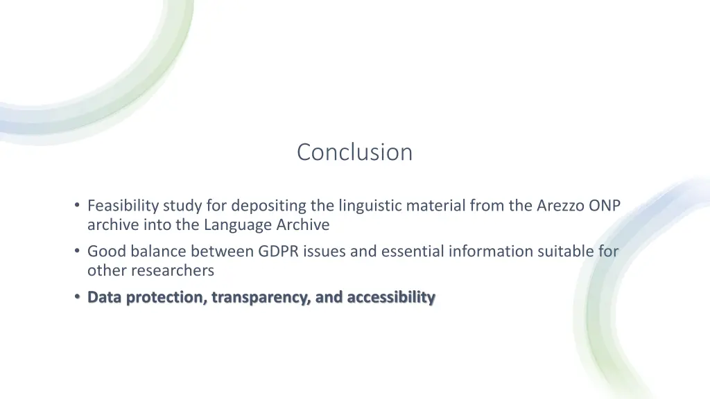 conclusion