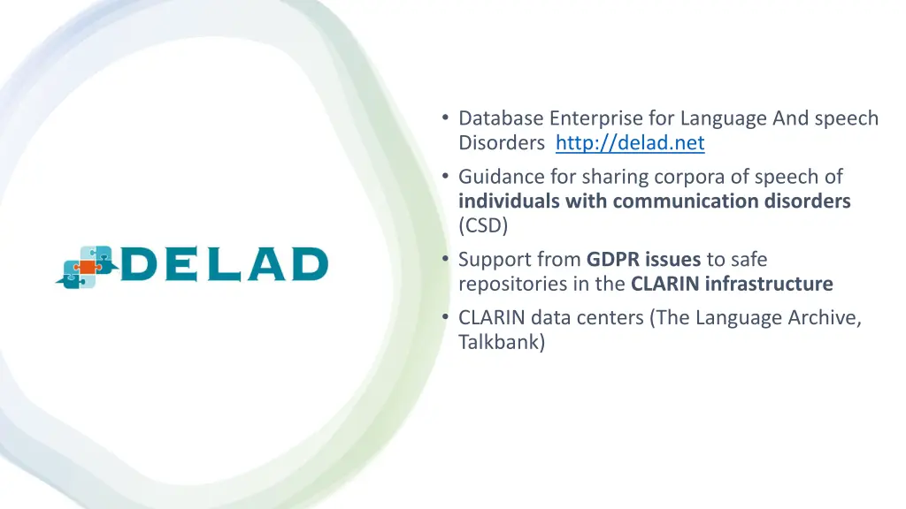 database enterprise for language and speech