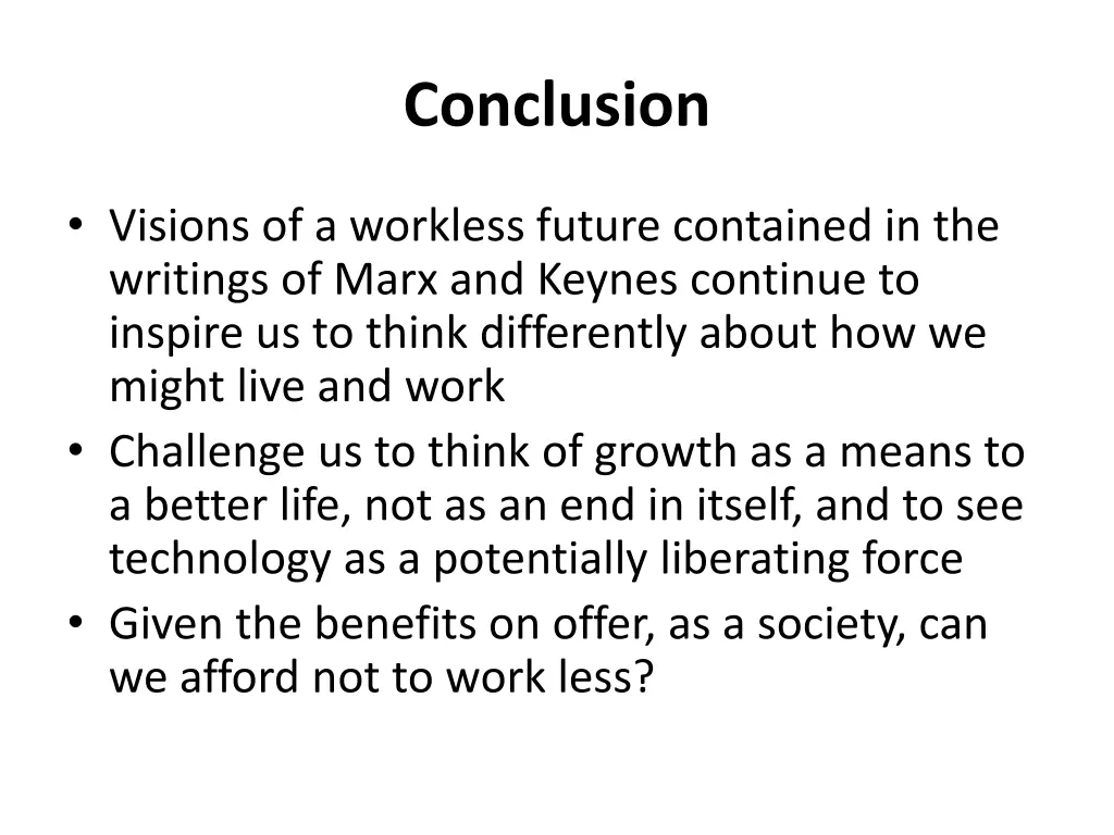 conclusion