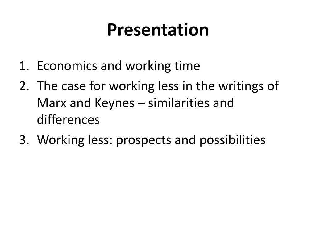 presentation