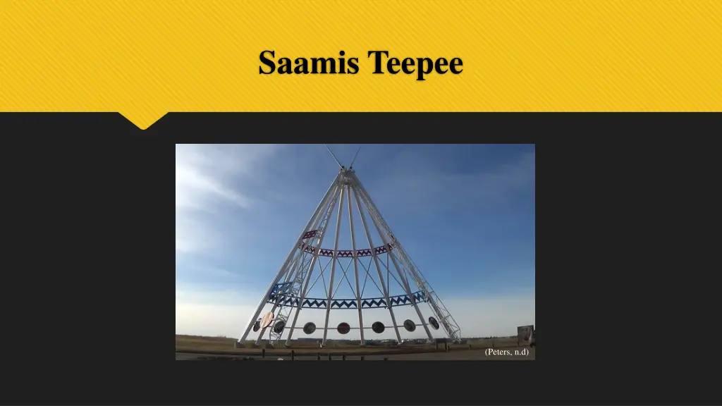 saamis teepee