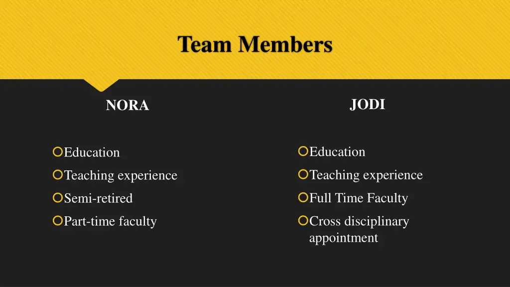 team members