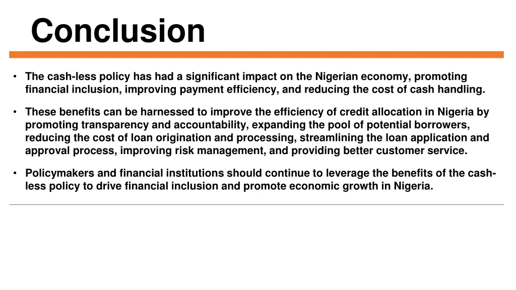 conclusion