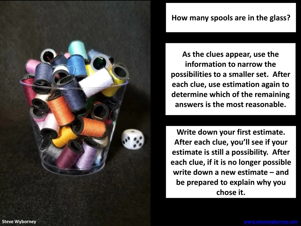 how many spools are in the glass