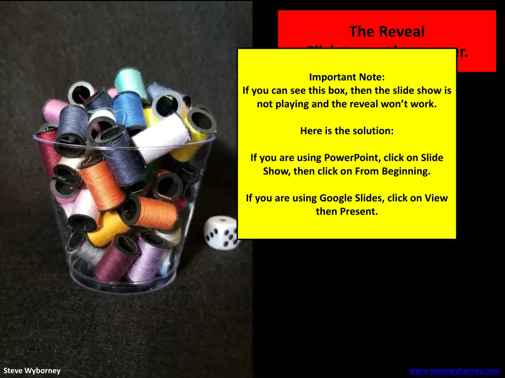the reveal