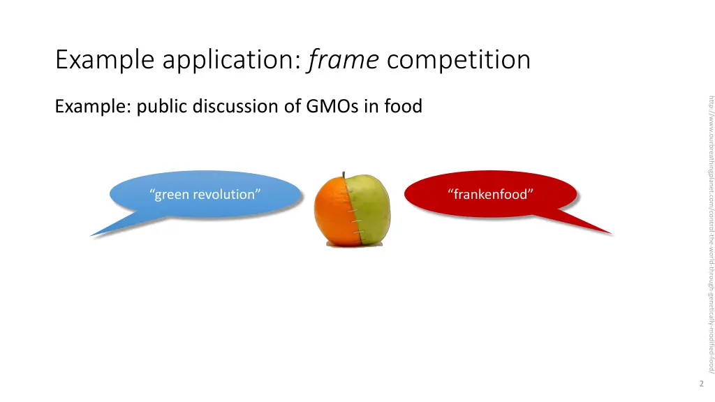 example application frame competition