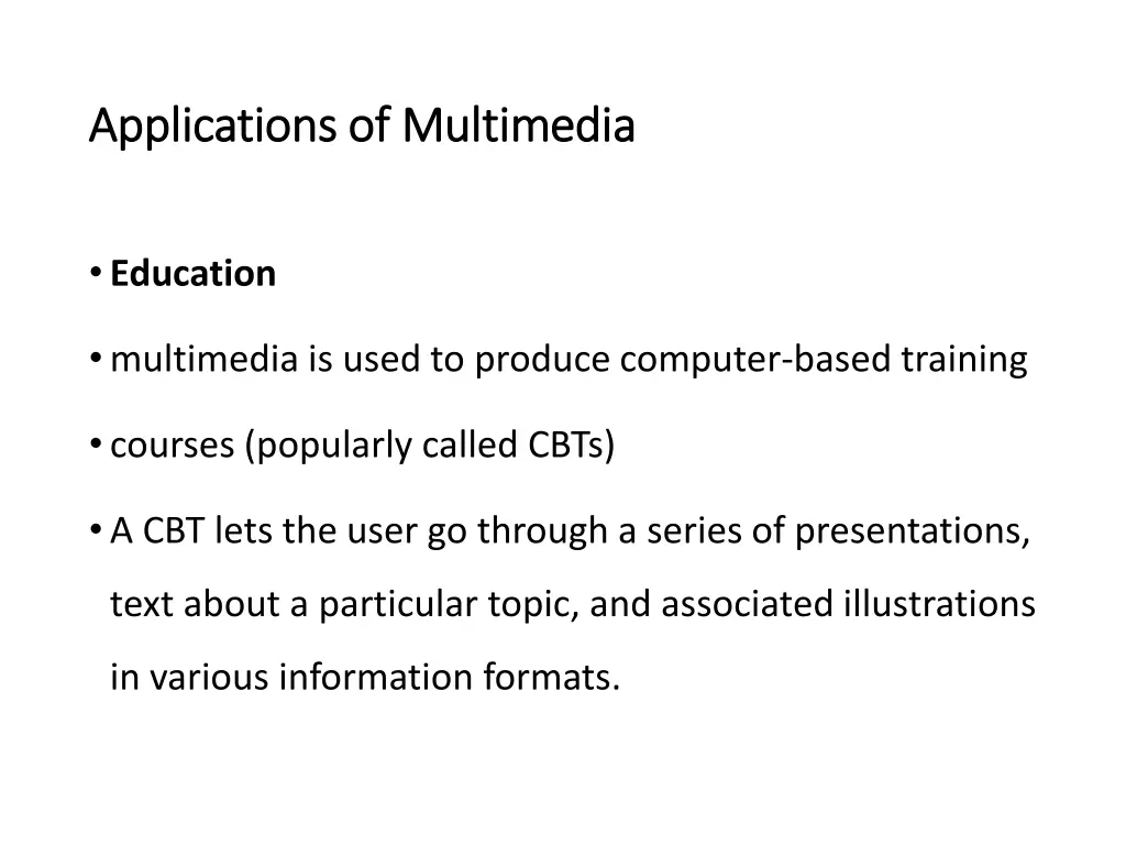 applications of multimedia applications 3