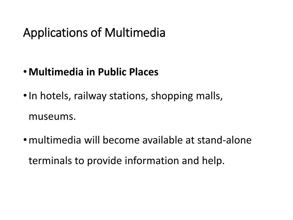 applications of multimedia applications 5