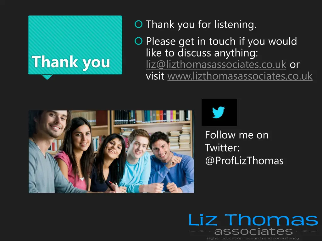 thank you for listening please get in touch