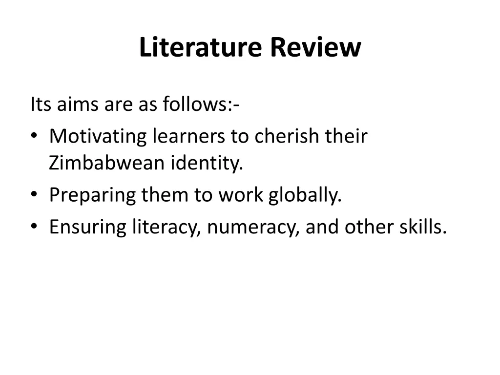 literature review 1