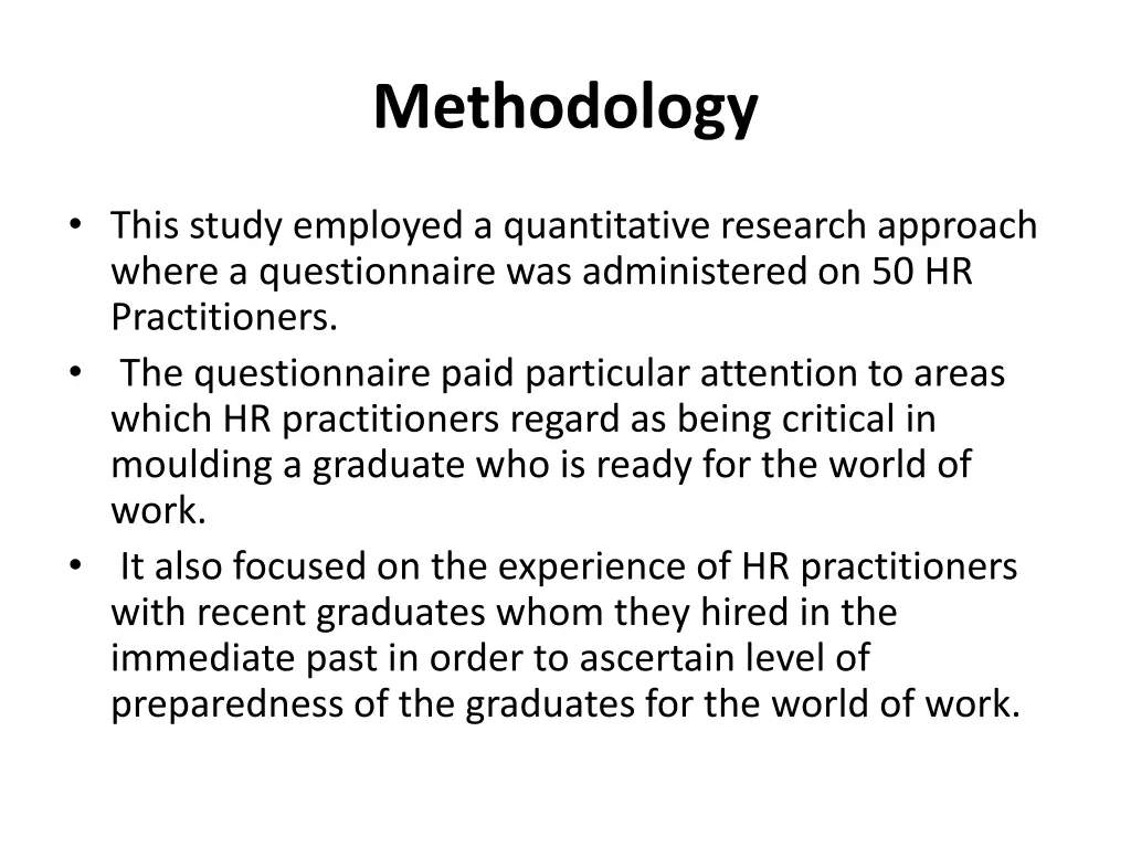 methodology