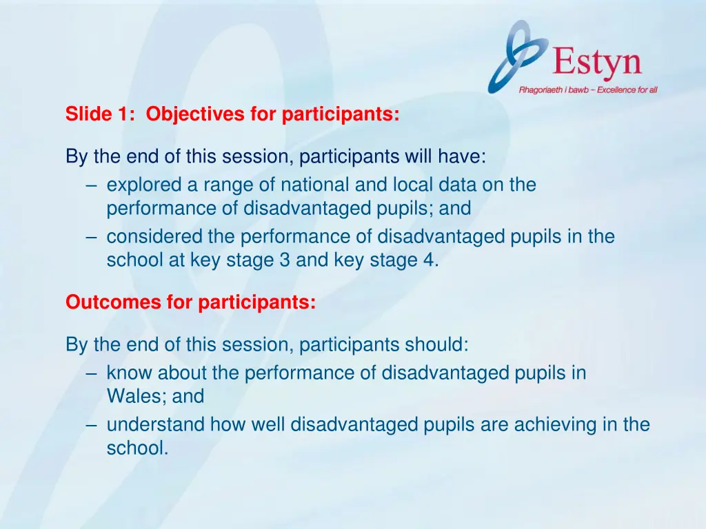 slide 1 objectives for participants