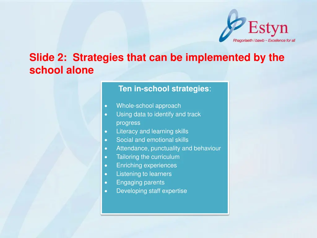 slide 2 strategies that can be implemented