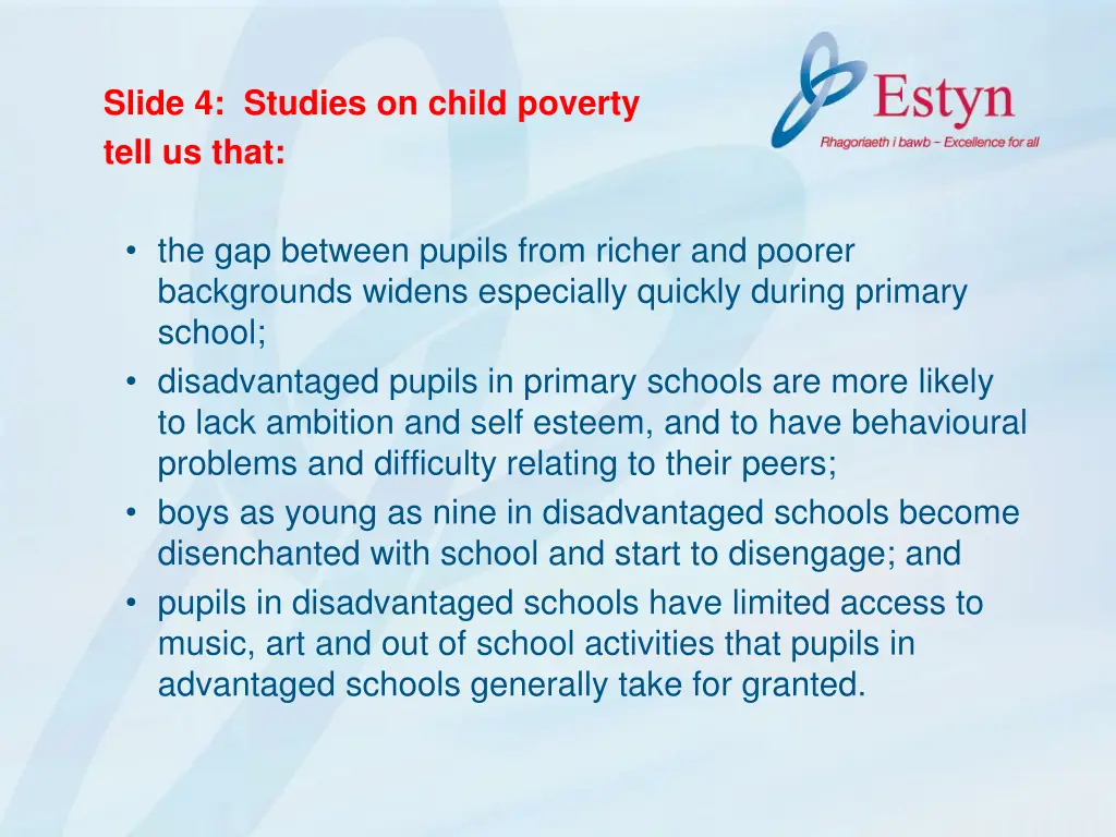 slide 4 studies on child poverty tell us that